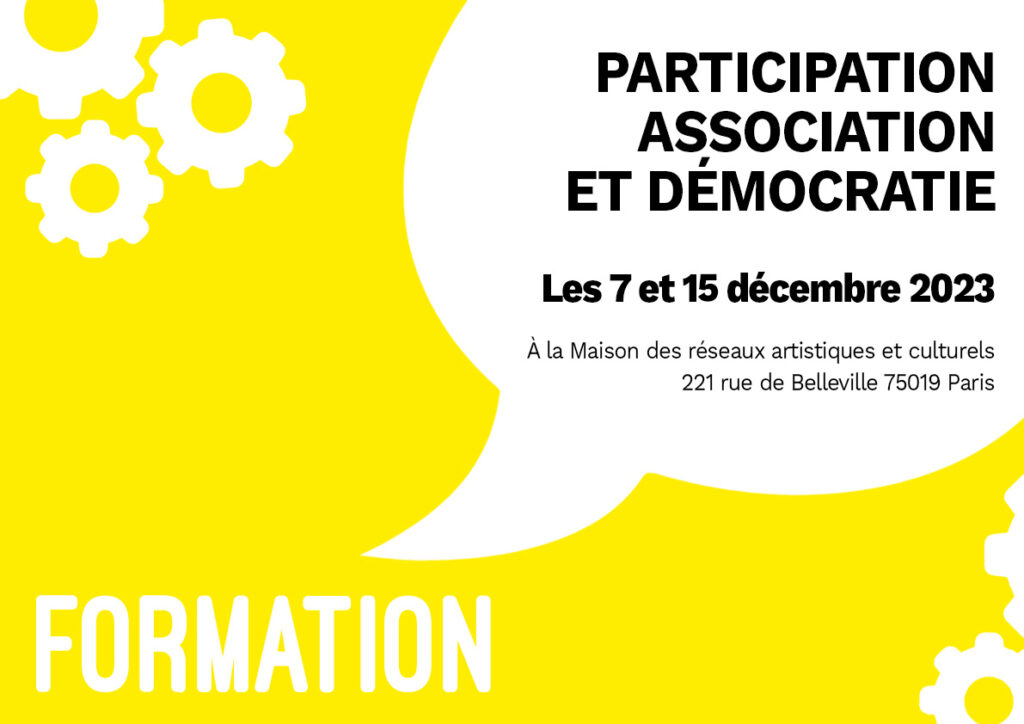 Formation : Participation, association et démocratie